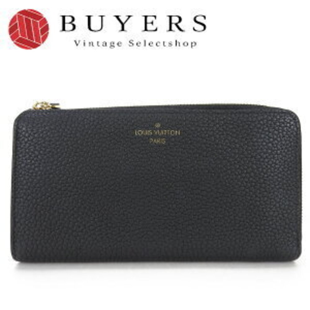 Louis Vuitton L zipper Zippy Wallet Portefeuille Comete Noir Black